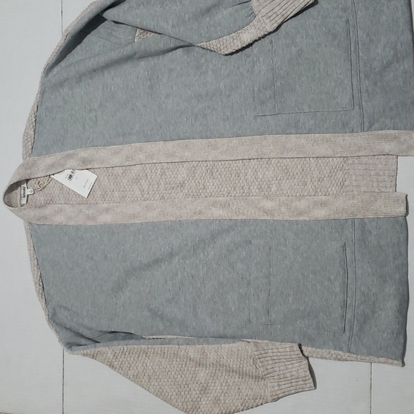 NWT Splendid Jayla Mixed-Media Open Cardigan Jacket L XL - Picture 9 of 9